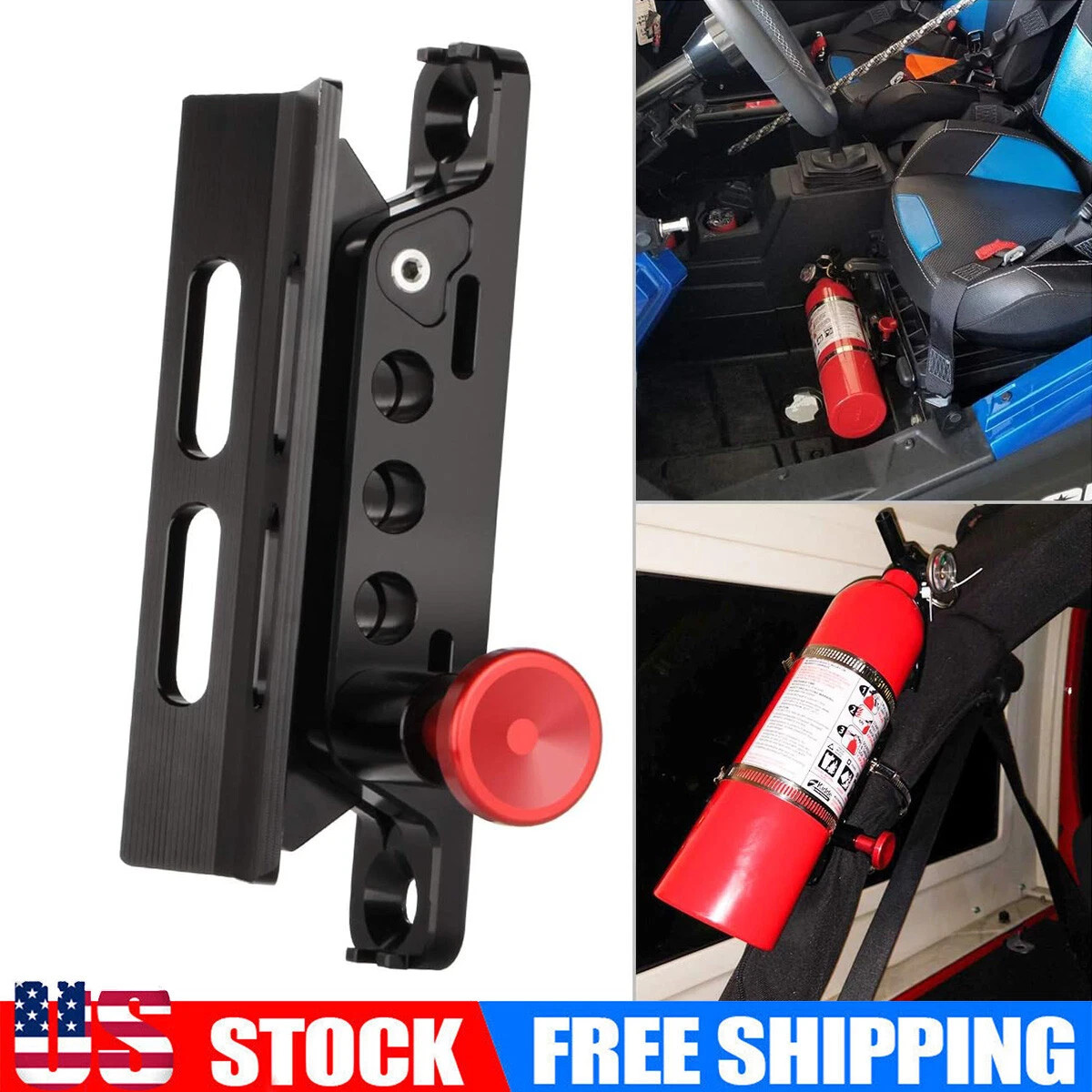 Quick Release Fire Extinguisher Mount Bracket Holder Roll Bar Mount