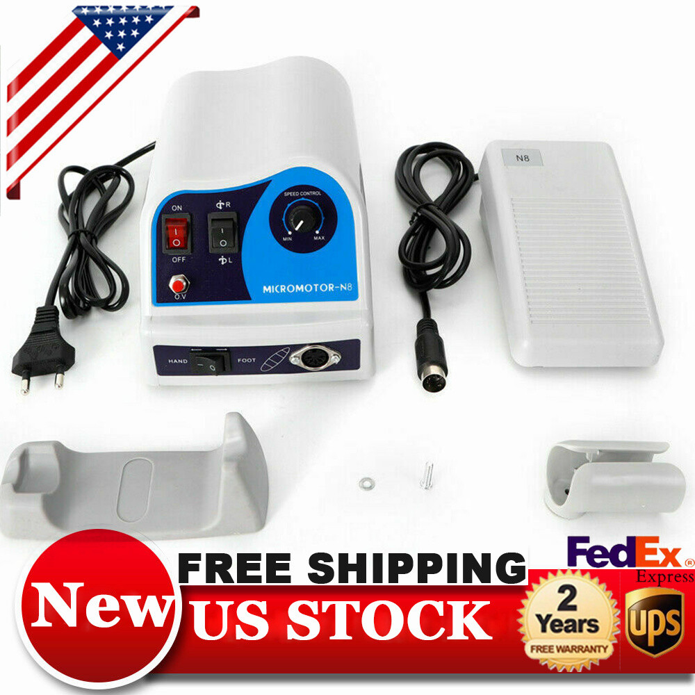 Dental Lab Polishing Handpiece 45K RPM Electric Micromotor N8 Polisher