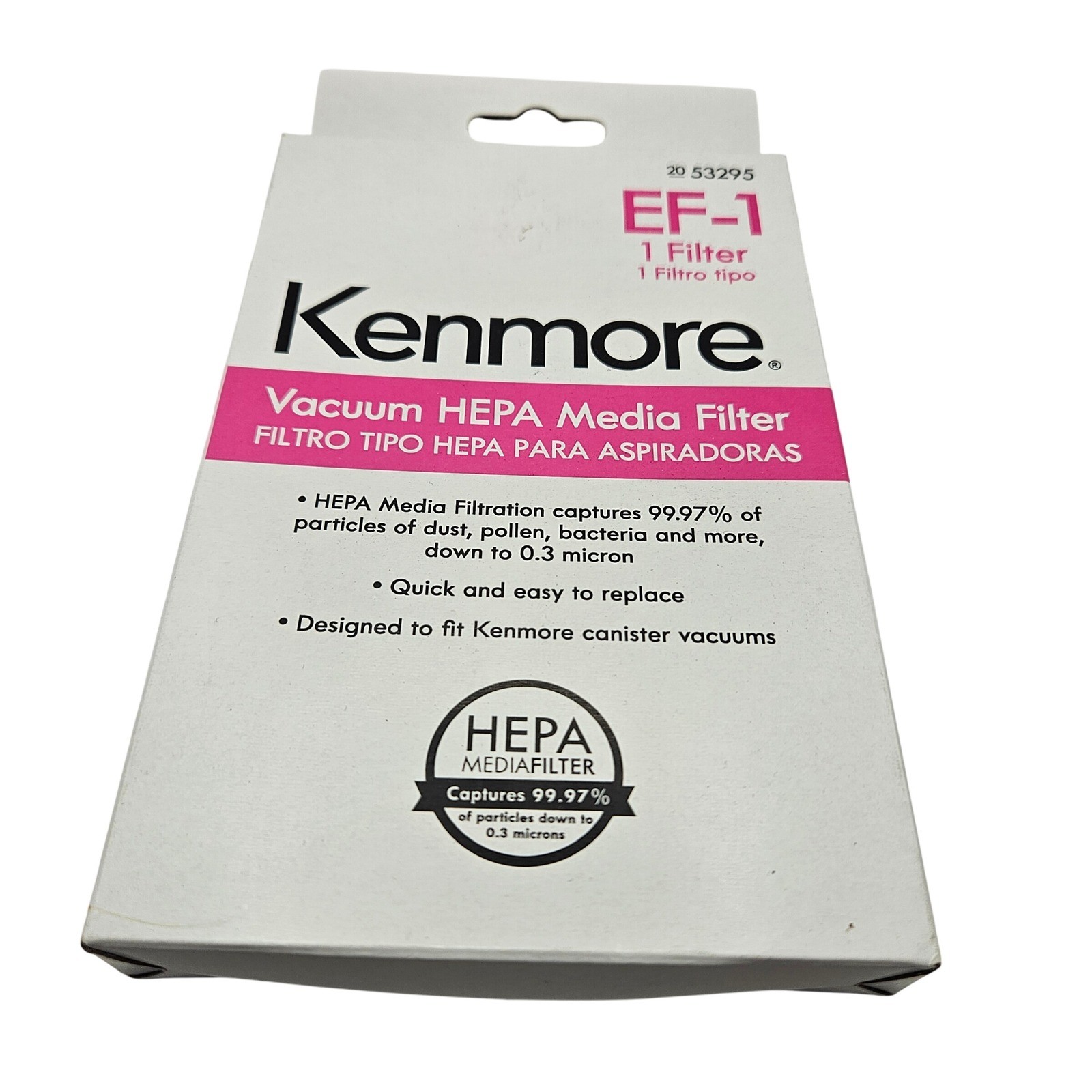 Kenmore Vacuum HEPA Media Filter EF-1 White 20 53295 Canister Upright Replace