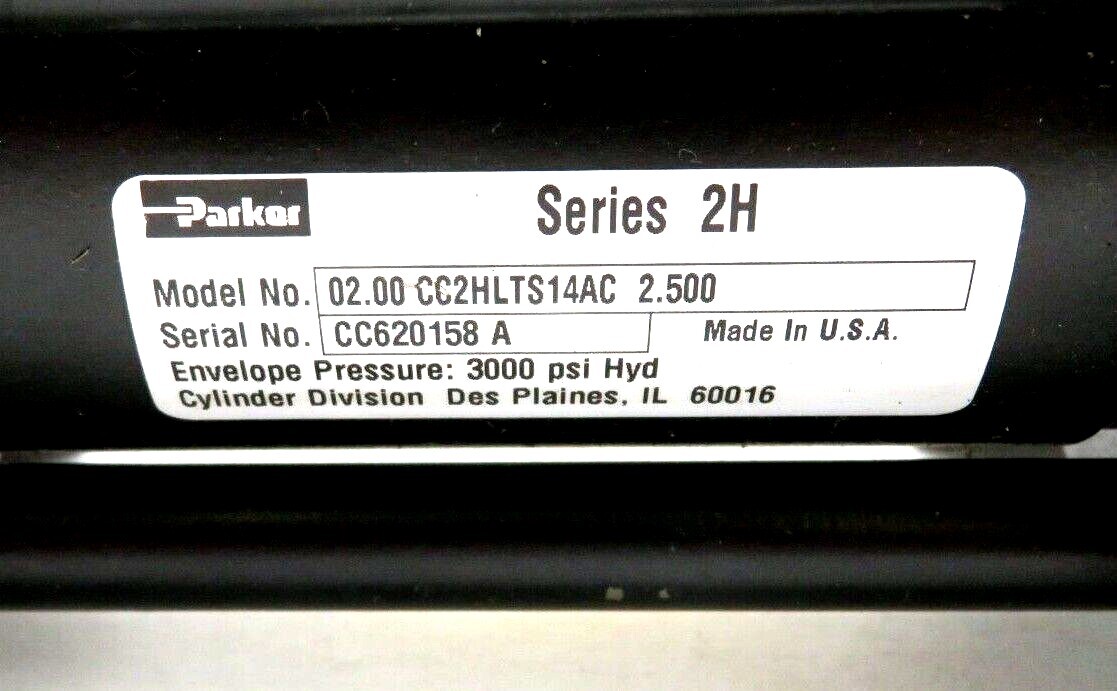 NEW PARKER 02.00 CC2HLTS14AC 2.500 CYLINDER SERIES 2H 0200CC2HLTS14AC2500