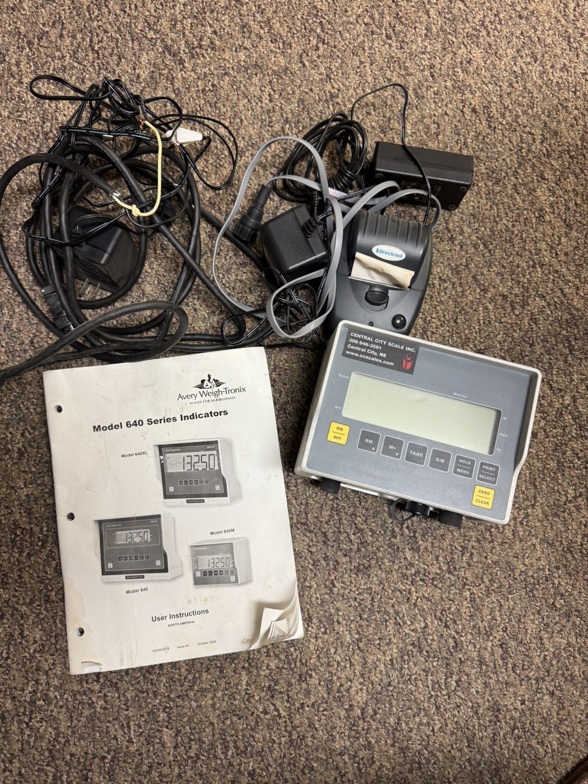 Avery Weigh-Tronix Model 640M compact multipurpose indicator PL1314-X.