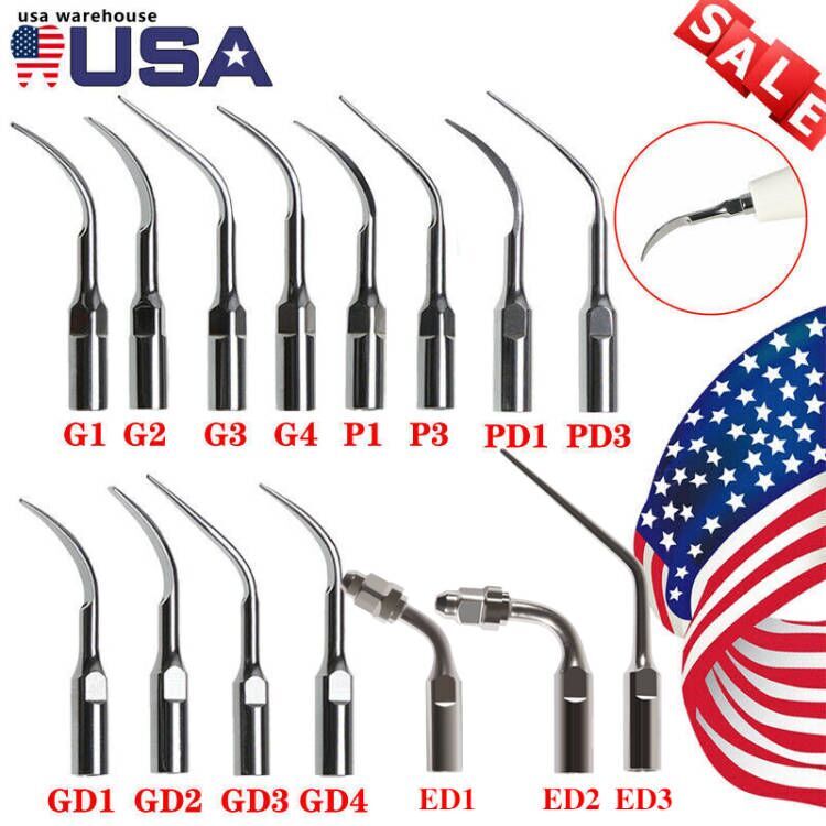 5x Dental Ultrasonic Piezo Scaler Tips fit EMS WOODPECKER DTE SATELEC STK
