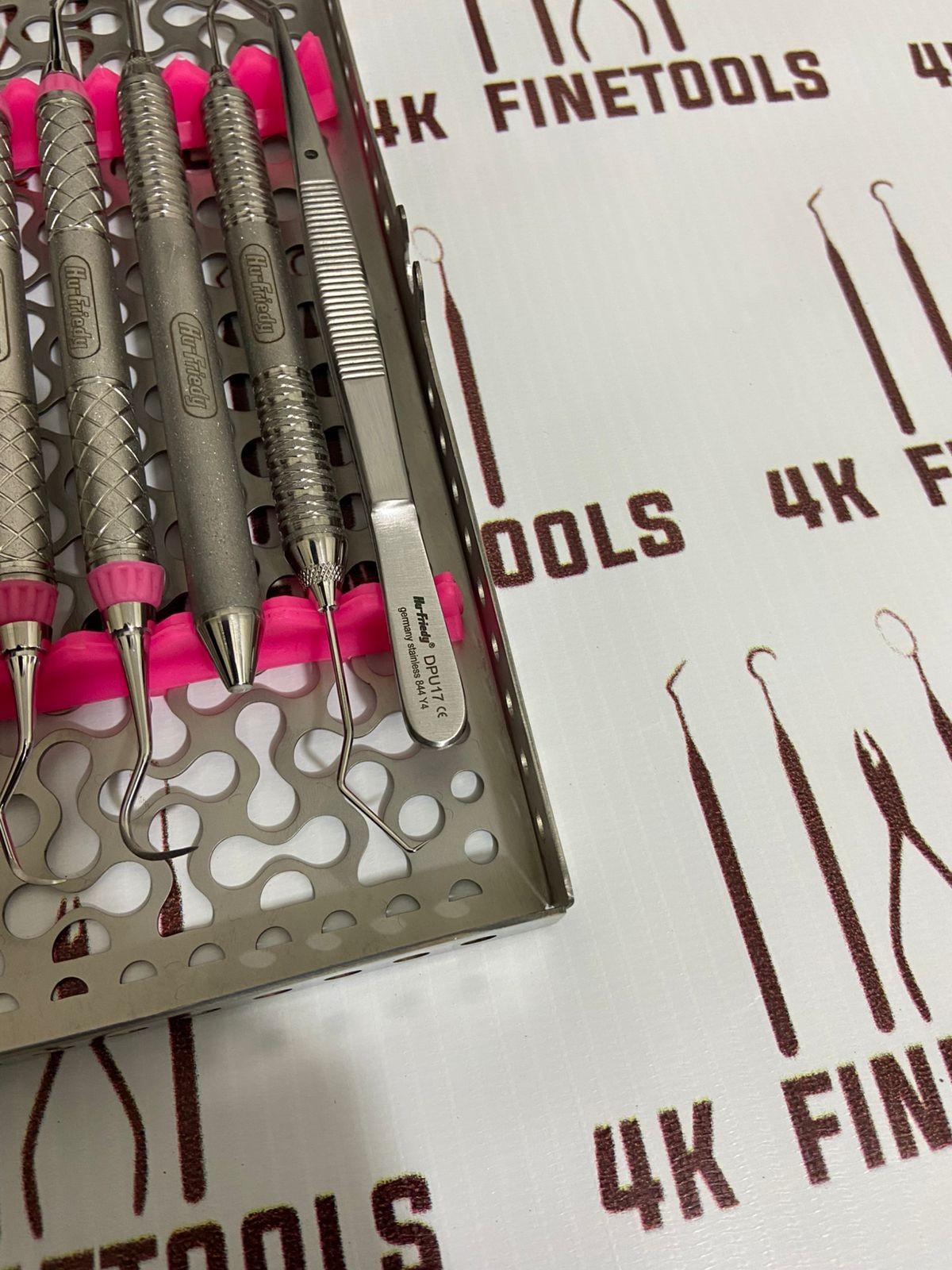 Hu Friedy Dental Hygiene Instruments Set of 10 PCS With Sterlization Cassette