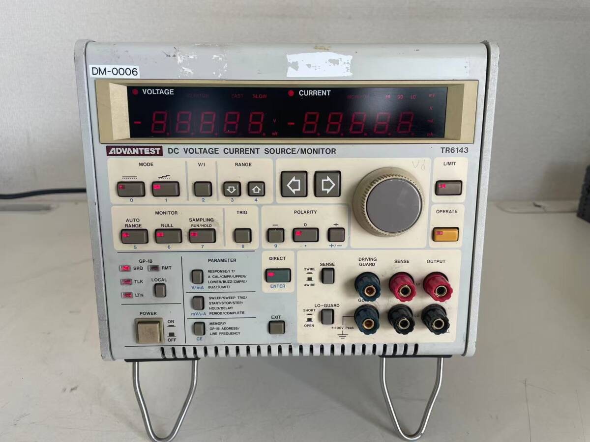 ADVANTEST TR6143 DC V/I Source Monitor Precision Lab Instrument As-Is Japan