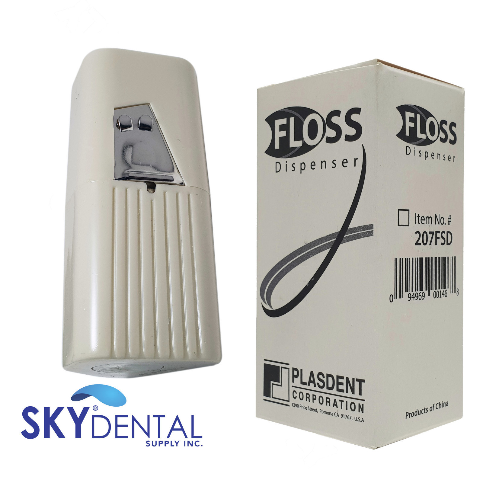 FLOSS DISPENSER FOR PROFESSIONAL SIZE 200 YD. REFILL – BEIGE
