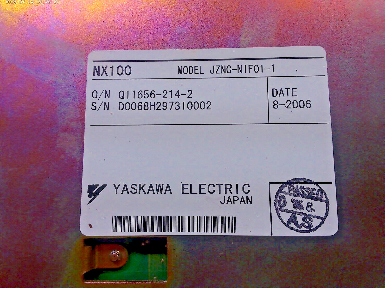 YASKAWA – JZNC-NIF01-1 – INTERFACE MODULE