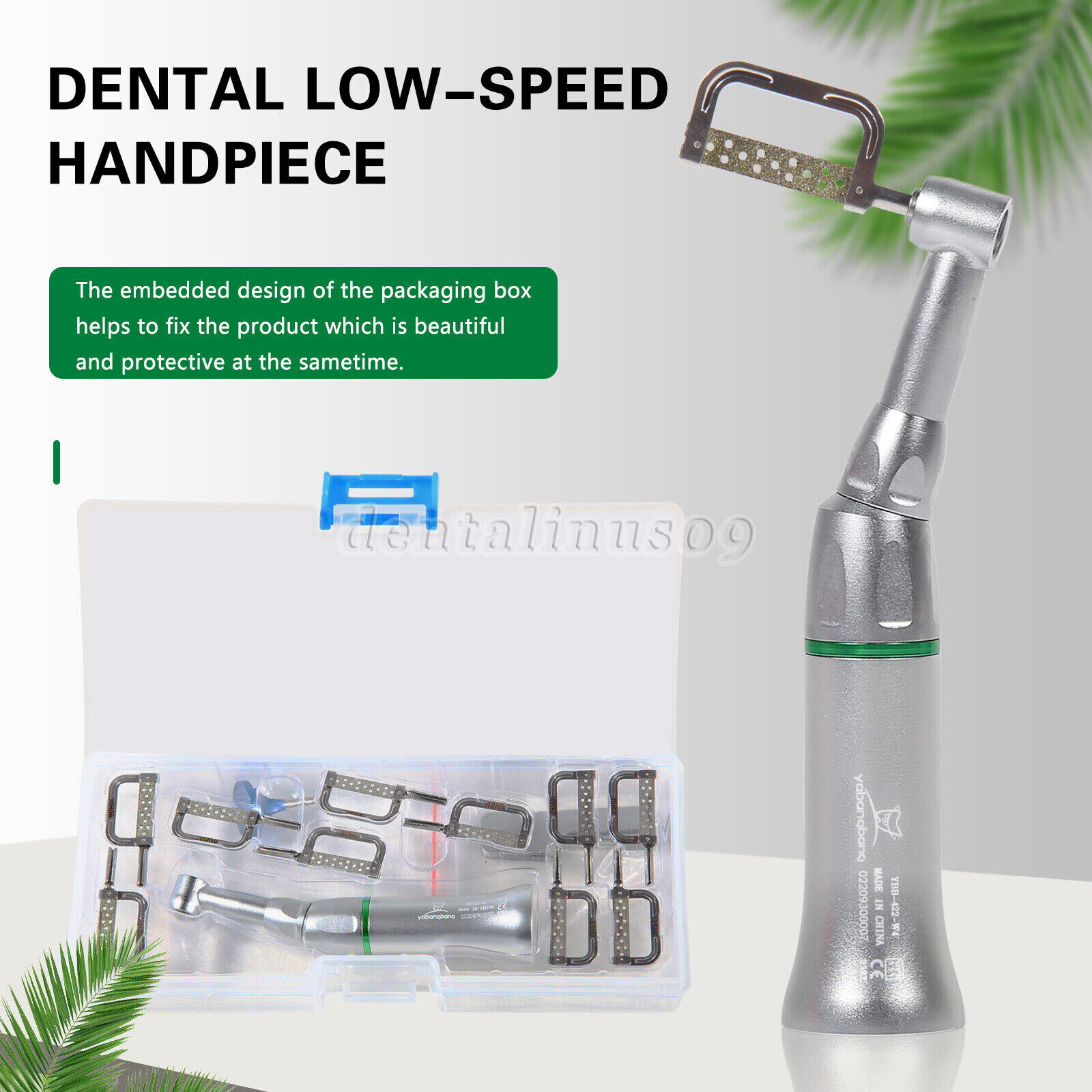 4:1 Reduction Dental Contra Angle IPR Handpiece & 10 Interproximal Strips Kit st