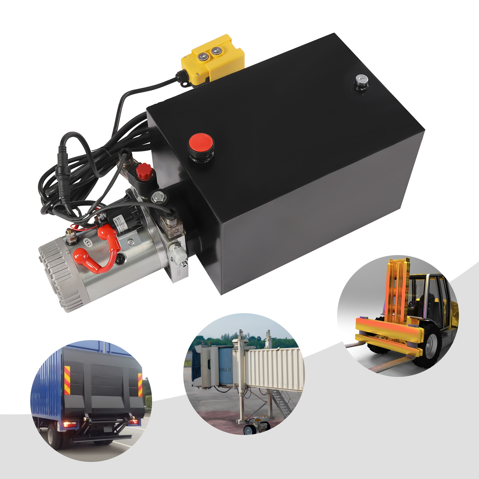 20 Quart double Acting Hydraulic Pump Dump Trailer Lift Unit Pack Power Unit USA
