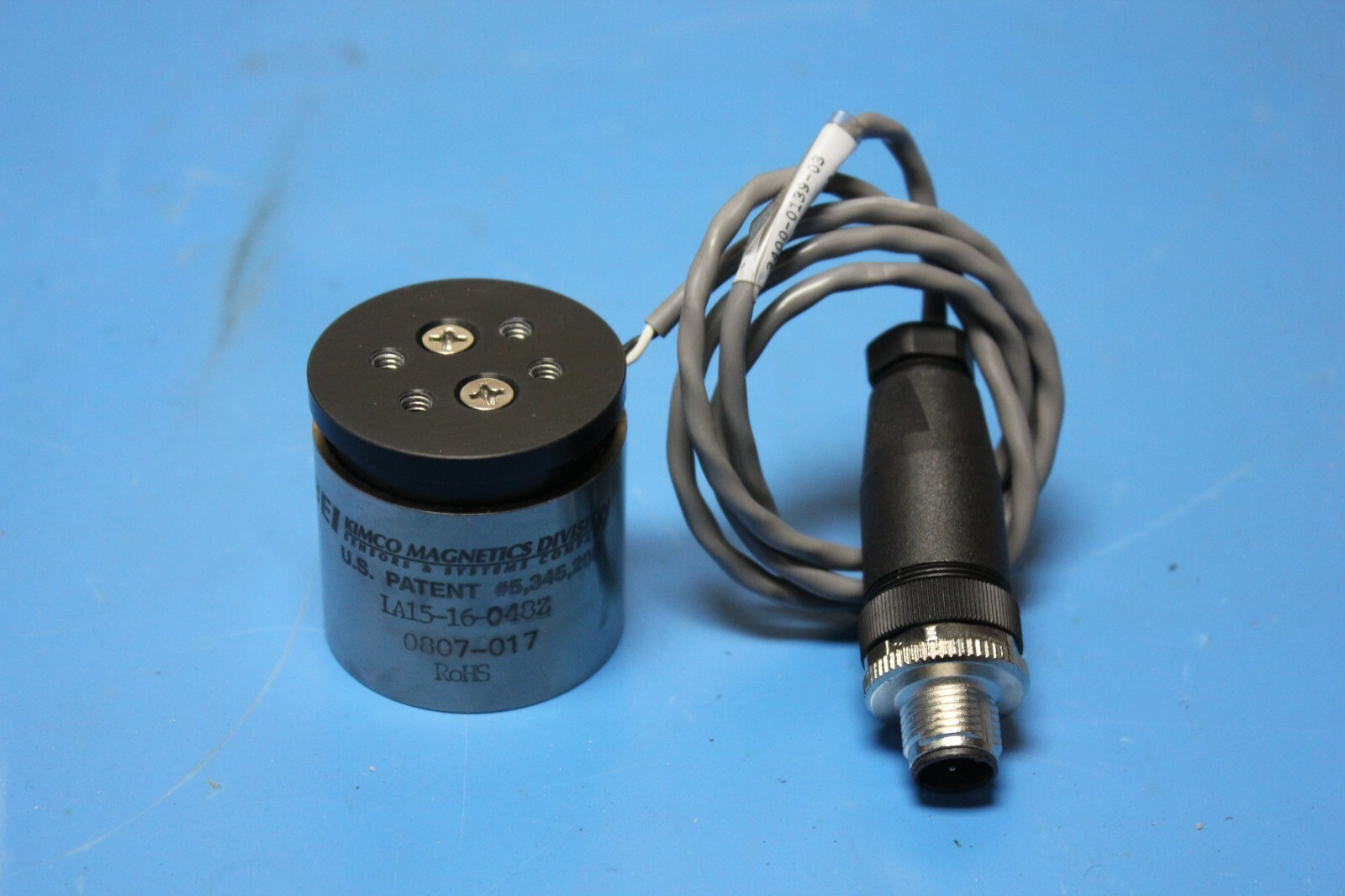 Kimco Magnetics Cylindrical Frameless Linear Voice Coil Actuator LA15-16-048Z