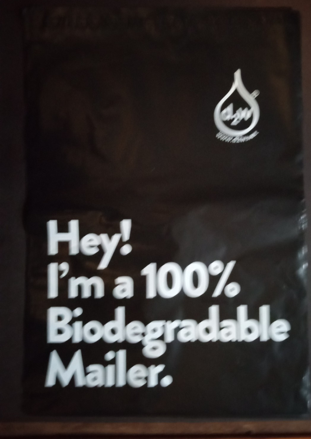 12×15.5 Inches 100% Biodegradable D2W Poly Mailers, 50pcs Black Compostable