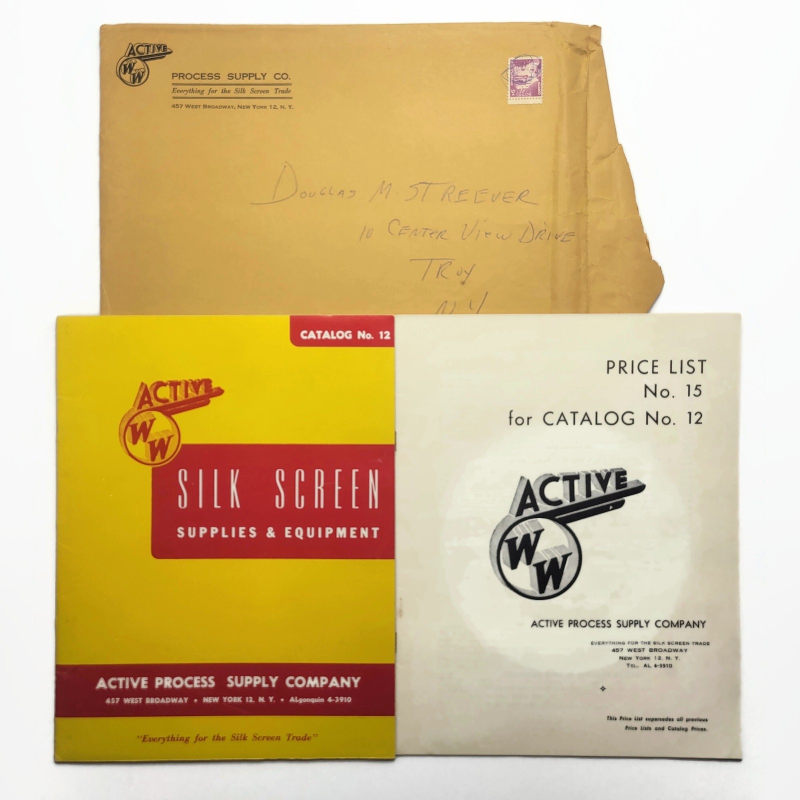 Vintage 1950s Active Process Silk Screen Art Supplies Catalog – Manhattan NYC