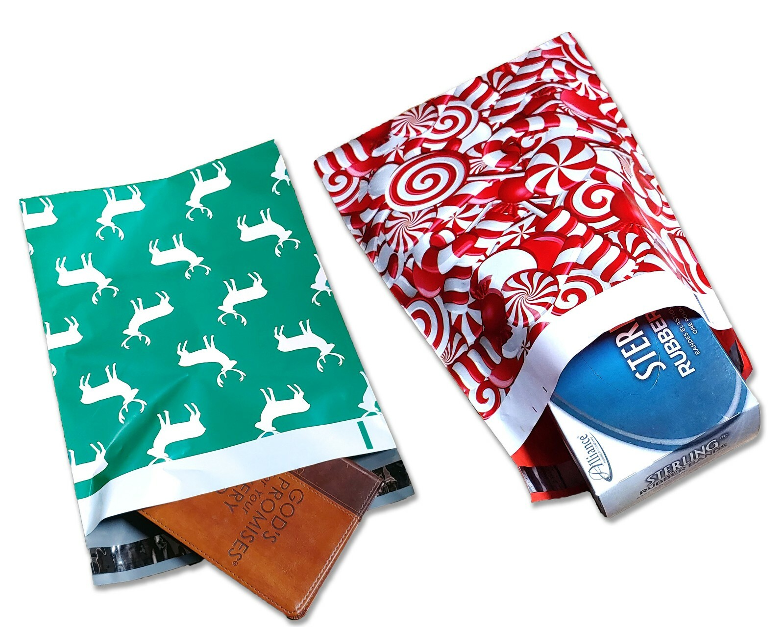 10×13″ Fall, Winter, Christmas Candy Cane, Pumpkin, Deer Poly Shipping Mailers
