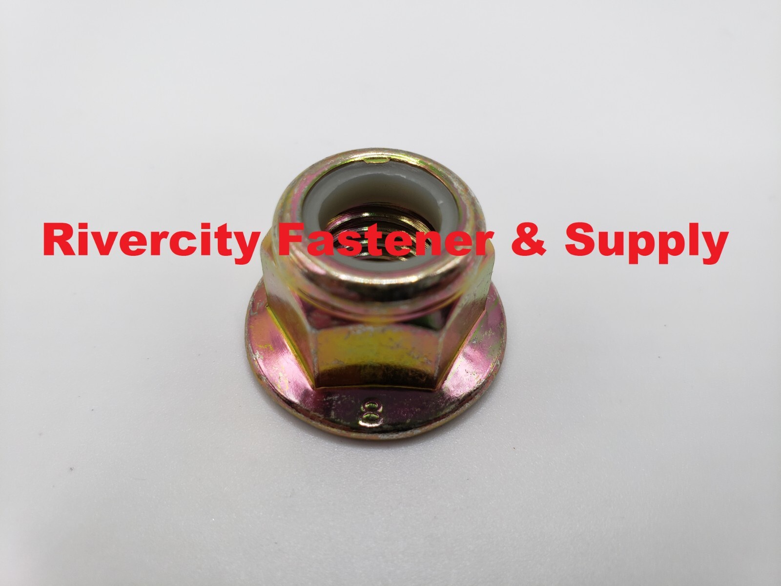 M12-1.75 Nylon Insert Flange Lock Nuts 12mm x 1.75 Flanged Stop Nut M12x1.75 ZY