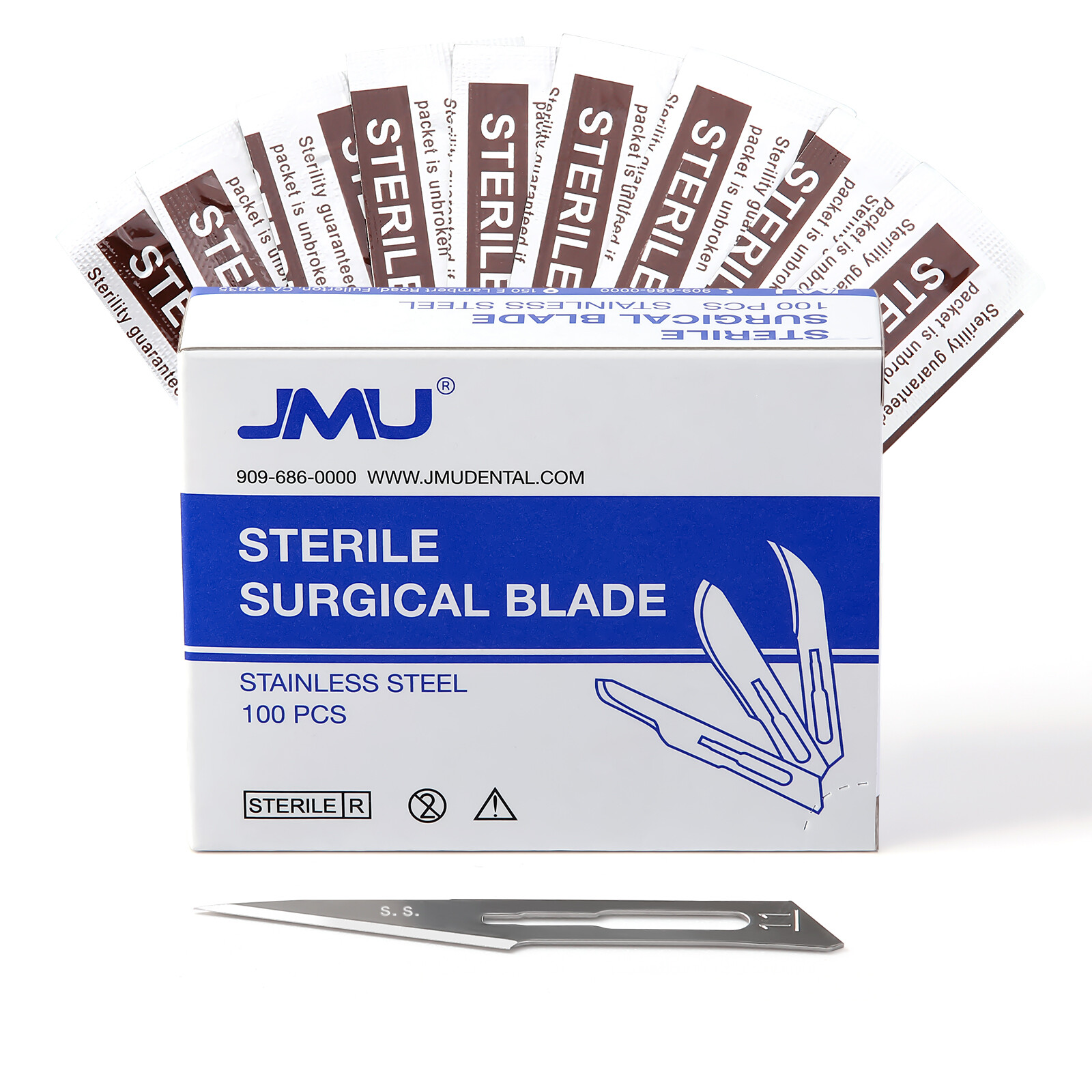 Up to 1000pcs Scalpel Blades #10 11 12 15 15C Stainless Steel Sterile Surgical