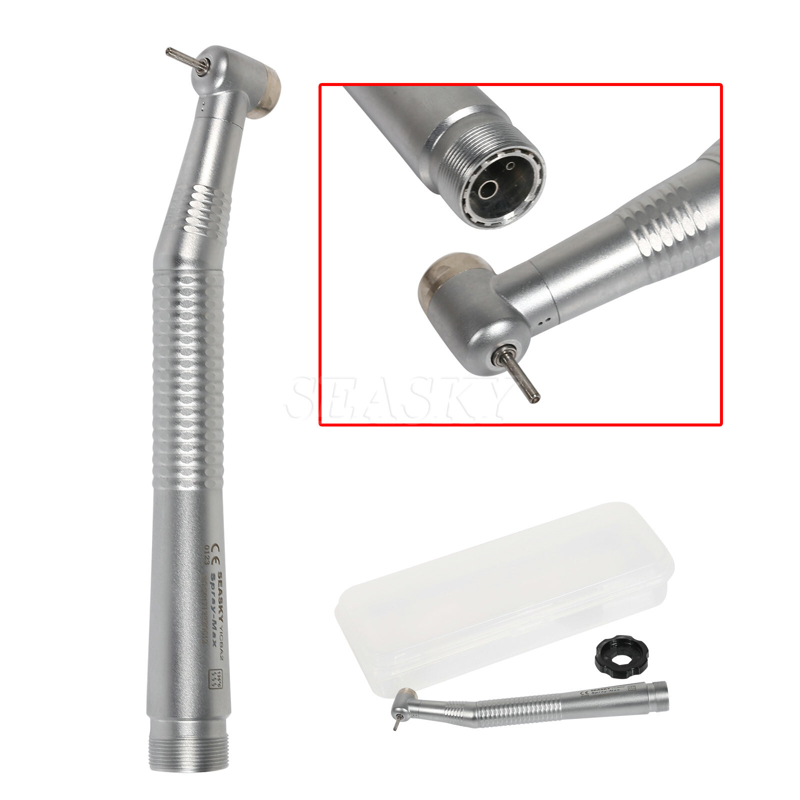2xNSK Style Dental High Speed Handpiece Push Button head 2 Holes SK Y1BA2 in USA