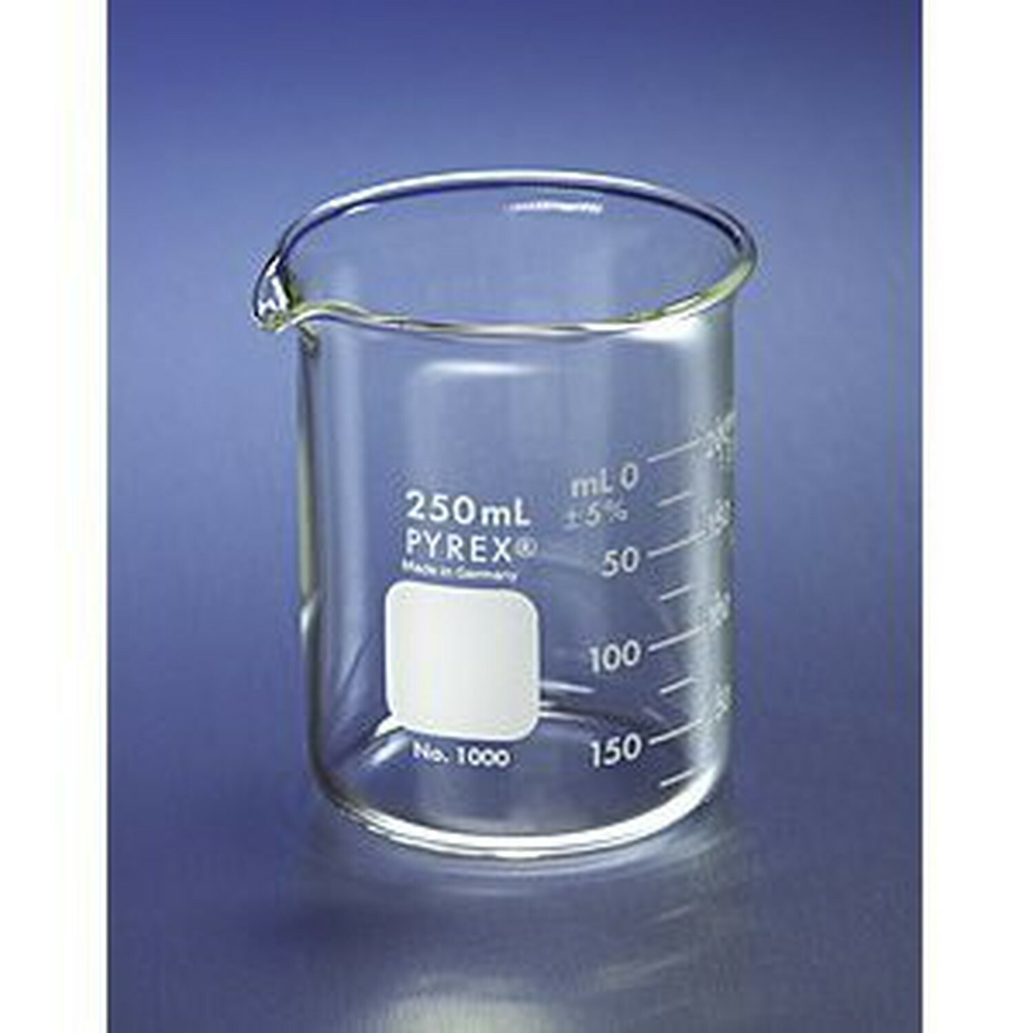 600ml Glass Beaker, Griffin Low Form, Graduated, PYREX 1000-600 (Pack 3)