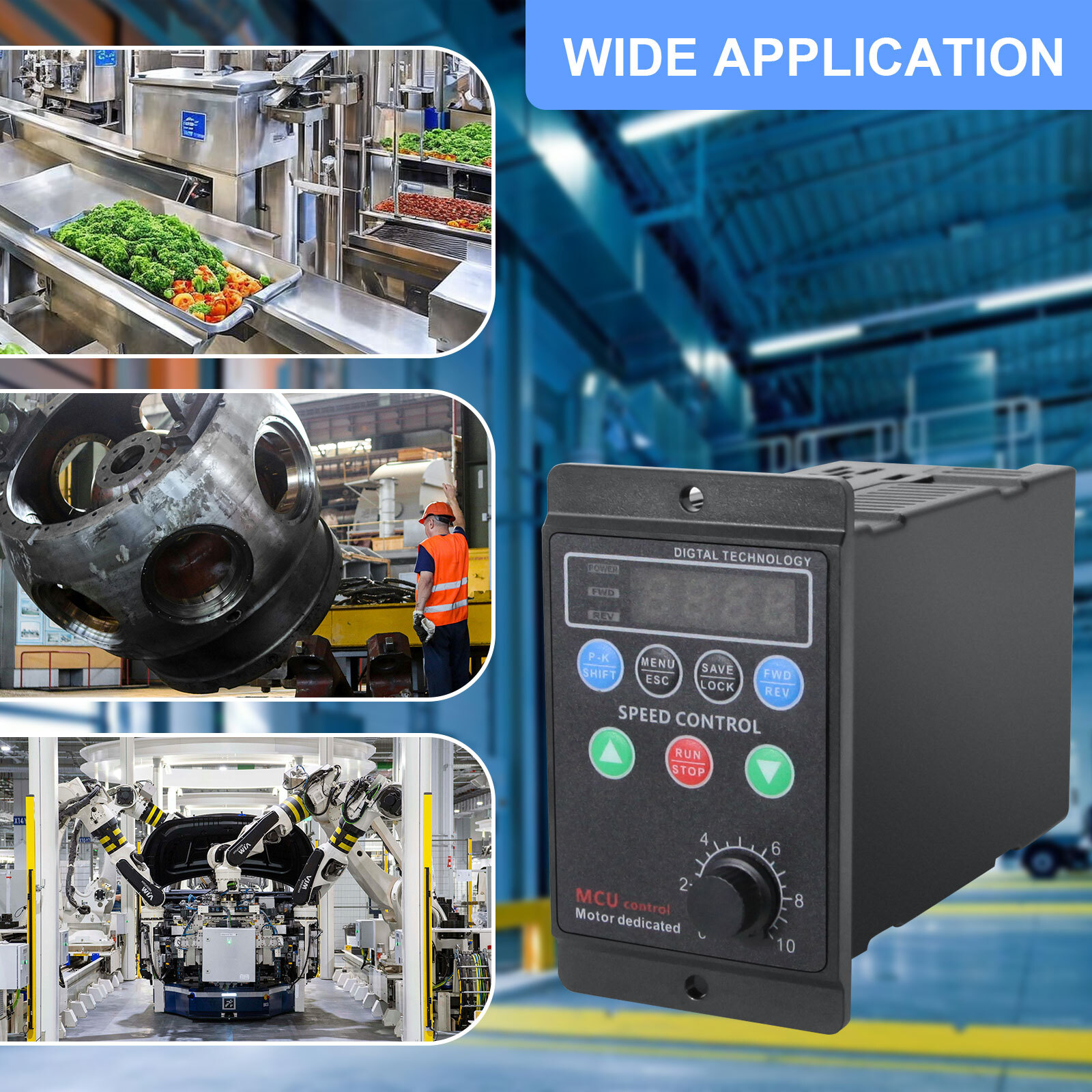 Single To 3 Phase 750W 1HP 220V Variable Frequency Drive Inverter VFD VSD 1-99HZ
