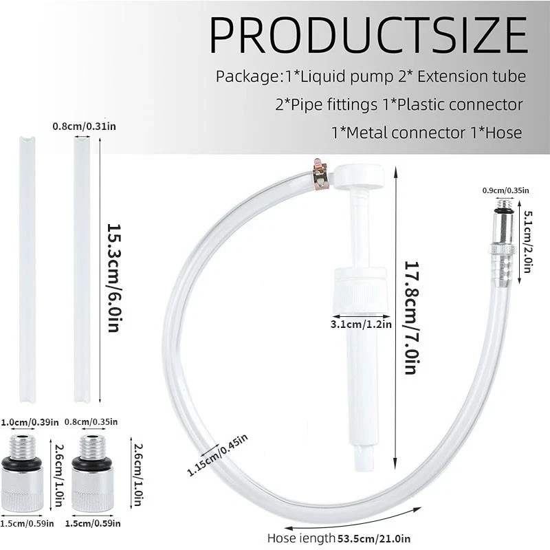 2 PCS Fluid Pump for Quart Bottles Gear Oil Transmission & Differential Transfer