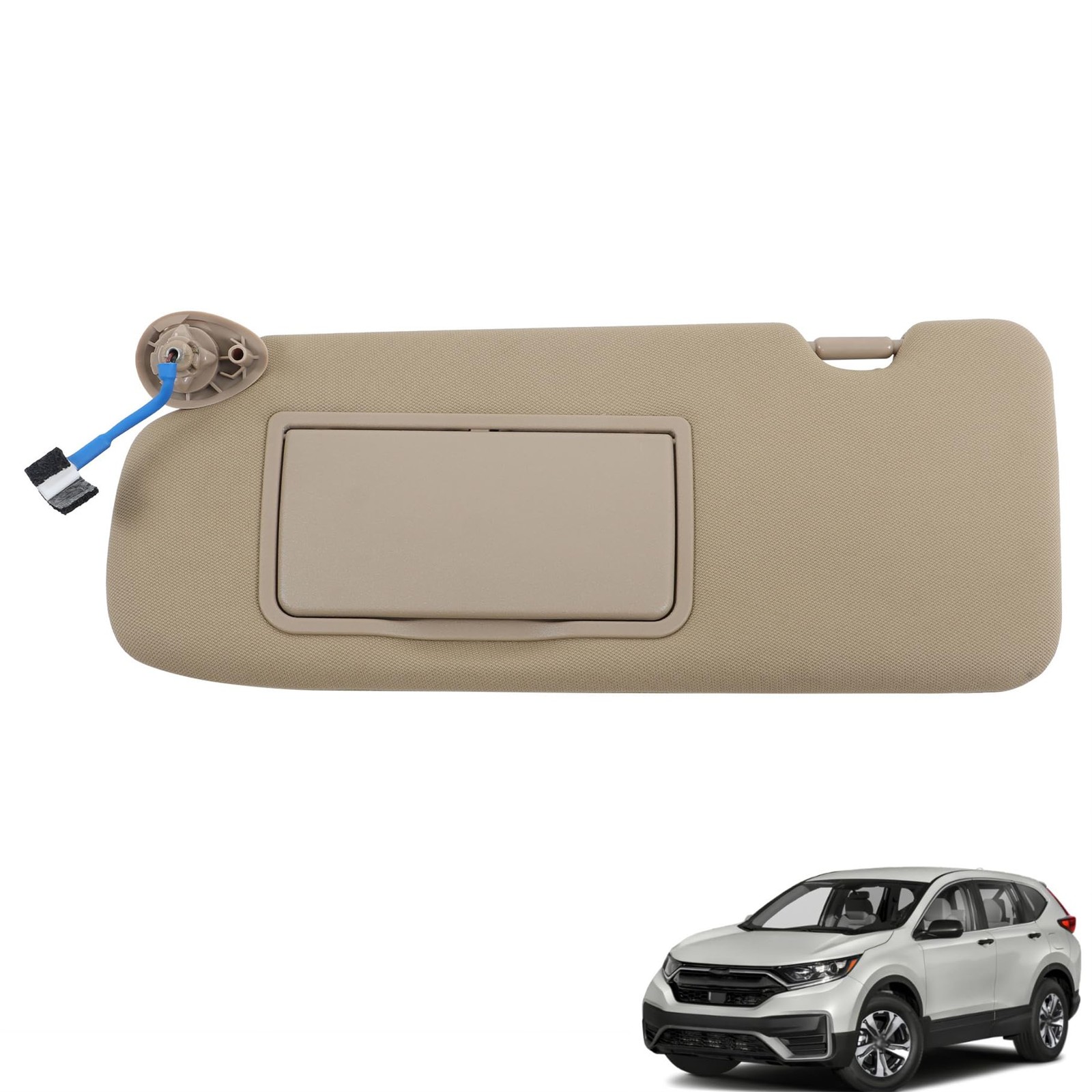 Driver Side Beige Sun Visor w Lamp Cosmetic Mirror CRV 2017-2022 83280-TLA-A12ZA