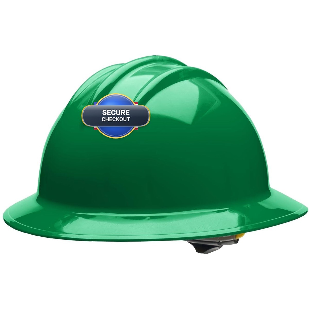 Bullard 3-Rib C33 Full Brim Safety Hard Hat 6-Point Ratchet Suspension And