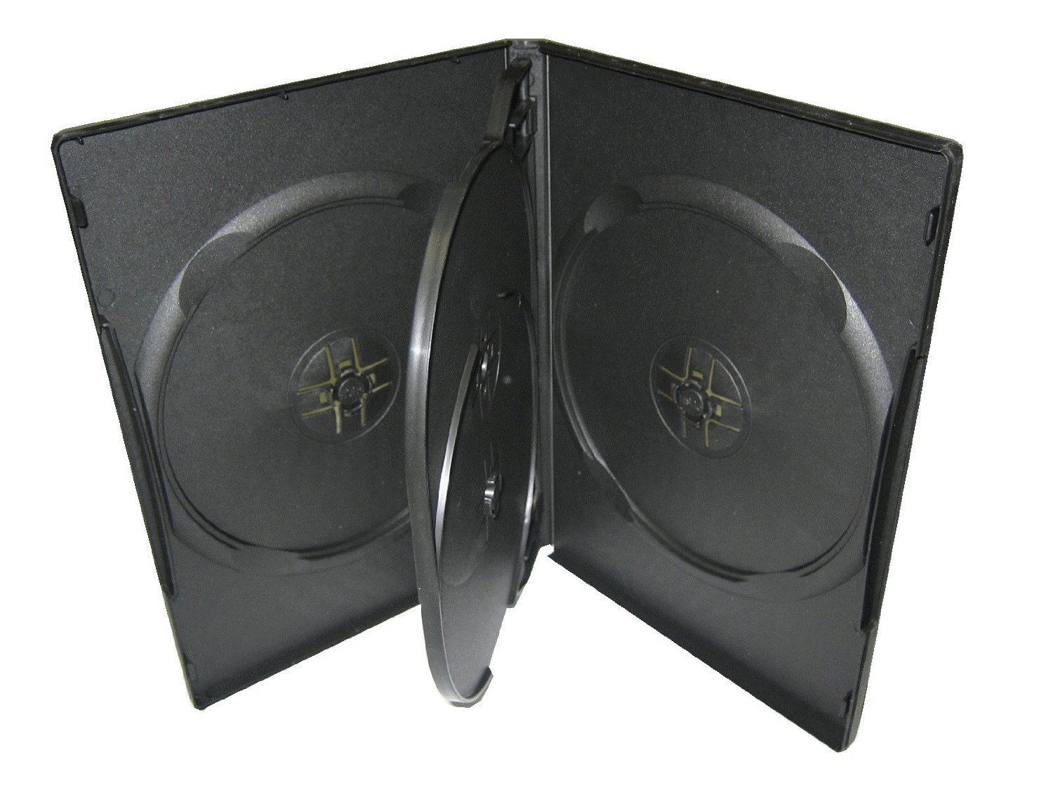 100 New Top Quality 14mm Slim Multi 4 Quad DVD Cases,100% virgin material, PSD75