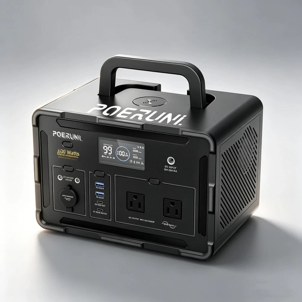 600W 519Wh Portable Power Station Solar Charger Generator Back Up RV Camping