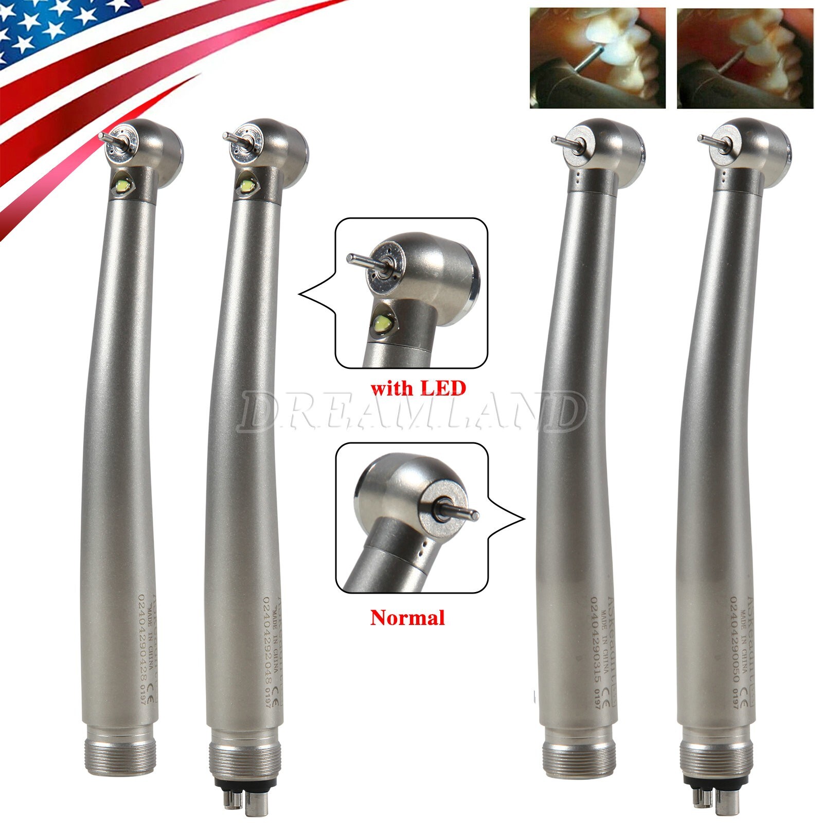 NSK Style Dental Fiber Optic LED E-generator/ High Speed Handpiece 2HOLE/4HOLE