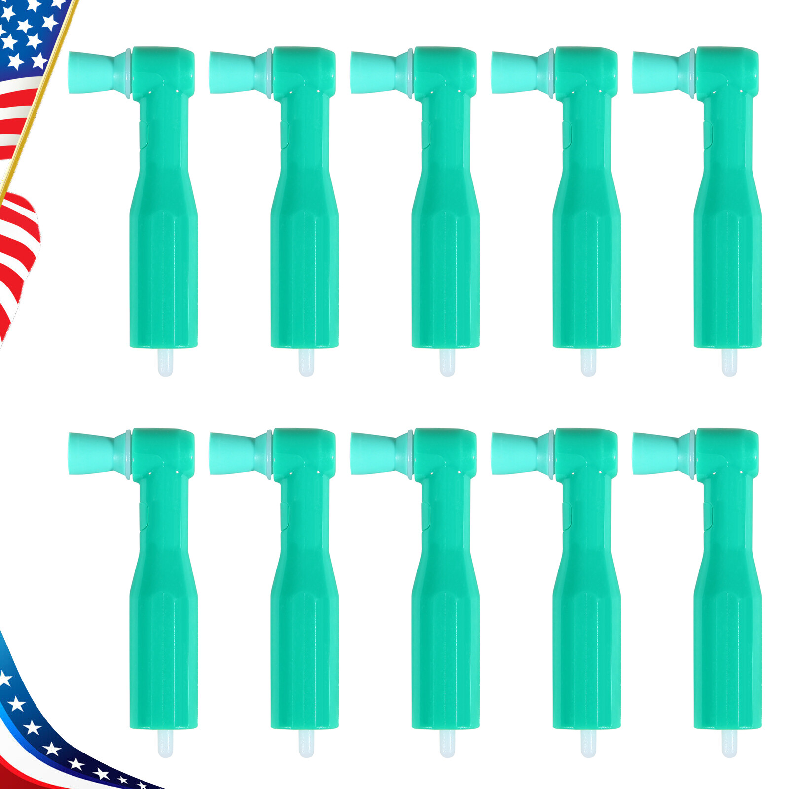 Dental disposable prophy angles Soft cup Latex Free 90° Polishing Cups Green