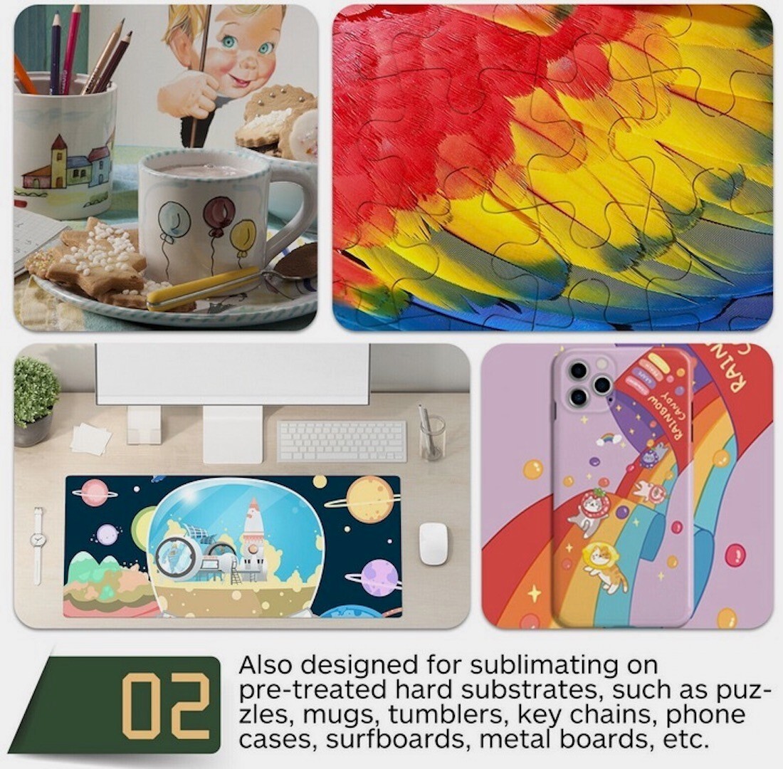 50 Sheets 13″x19″ Heat Sublimation Transfer Paper for Inkjet Dye Sub Printers