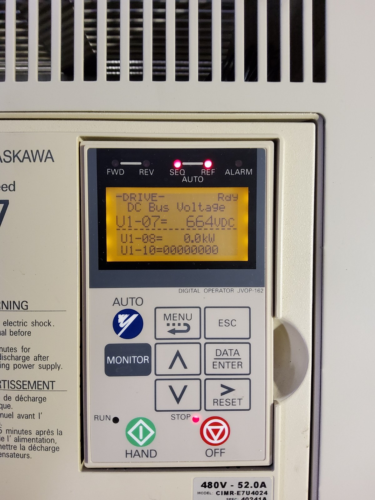 vfd variable frequency drive 40hp 460 volt