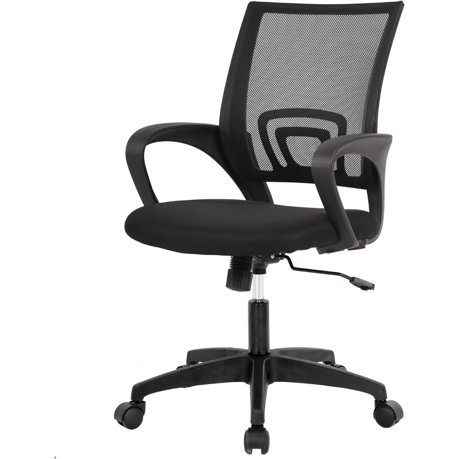 BestOffice Ergonomic Office Chair, Lumbar Support, Adjustable Height, (Black)