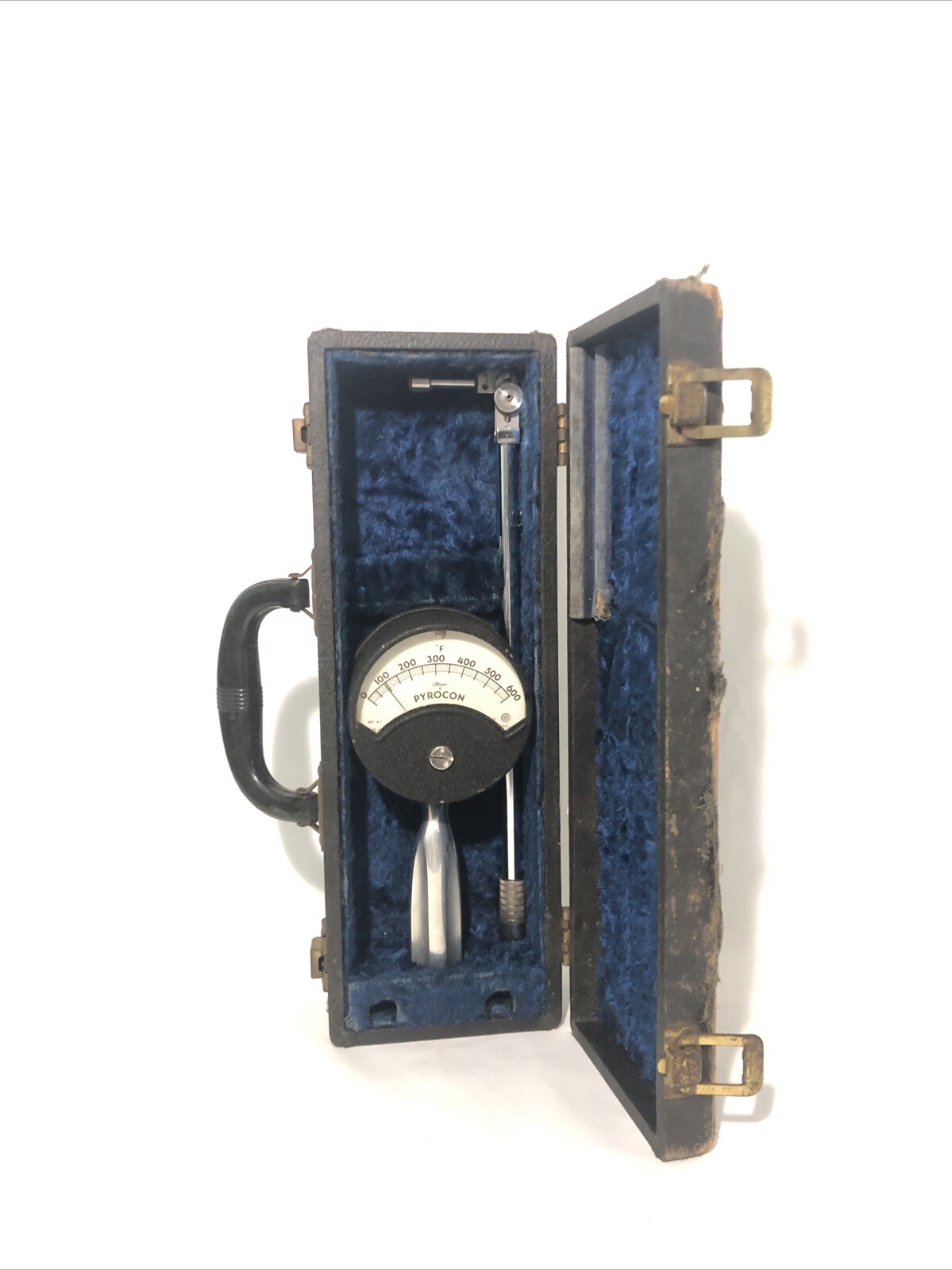 ALNOR PYROCON SURFACE TEMPERATURE THERMOMETER-TYPE 4000A HAND HELD W/ Case-VTG