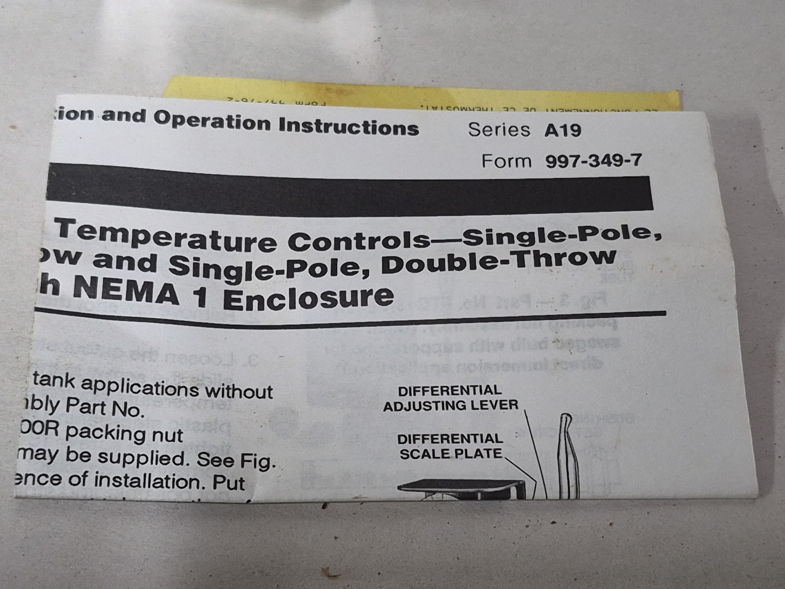 NEW Johnson Controls Penn A19BBC-2C Temperature Control