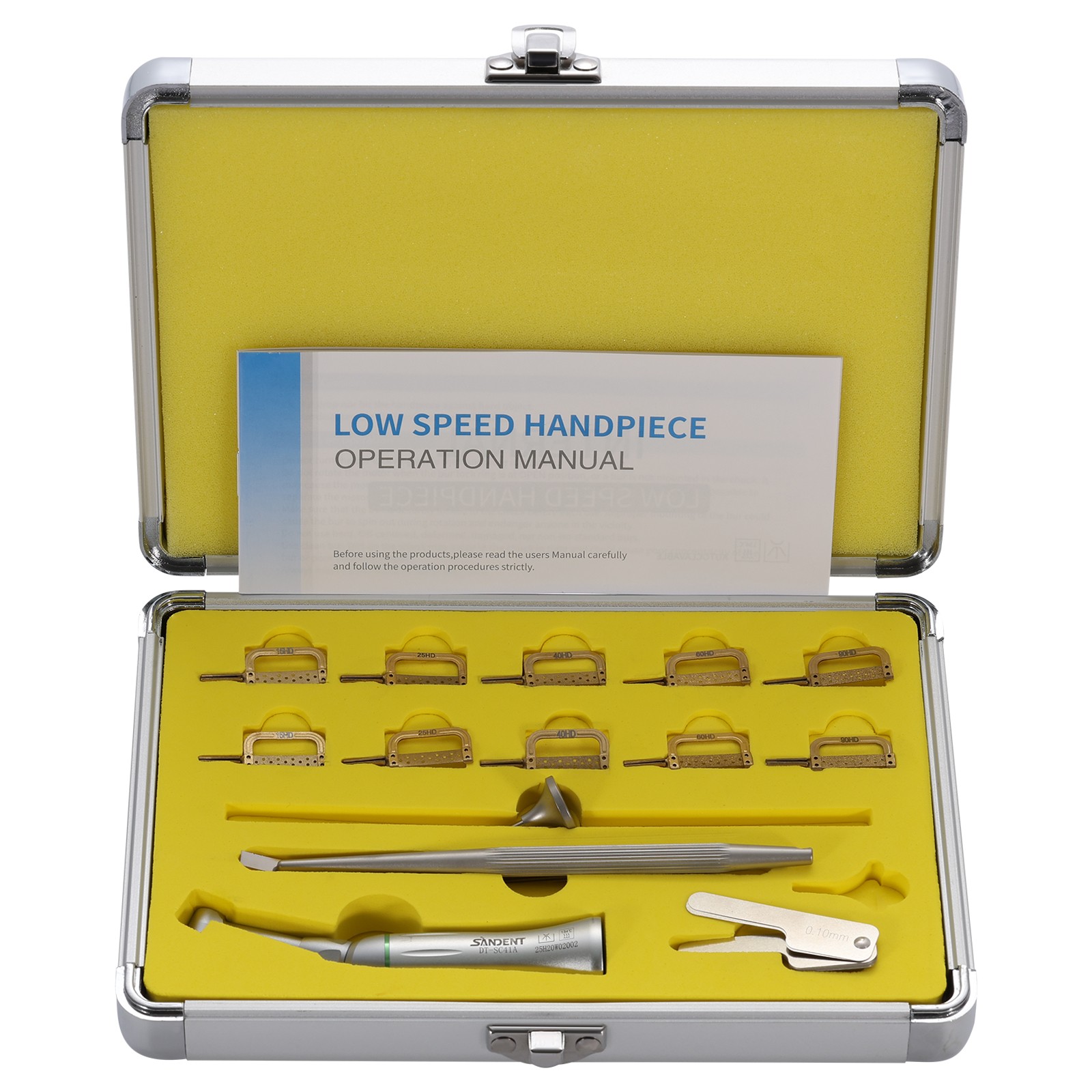 1-5* Dental Contra Angle 4:1 Reduction Handpiece IPR Reciprocating Stripping Kit