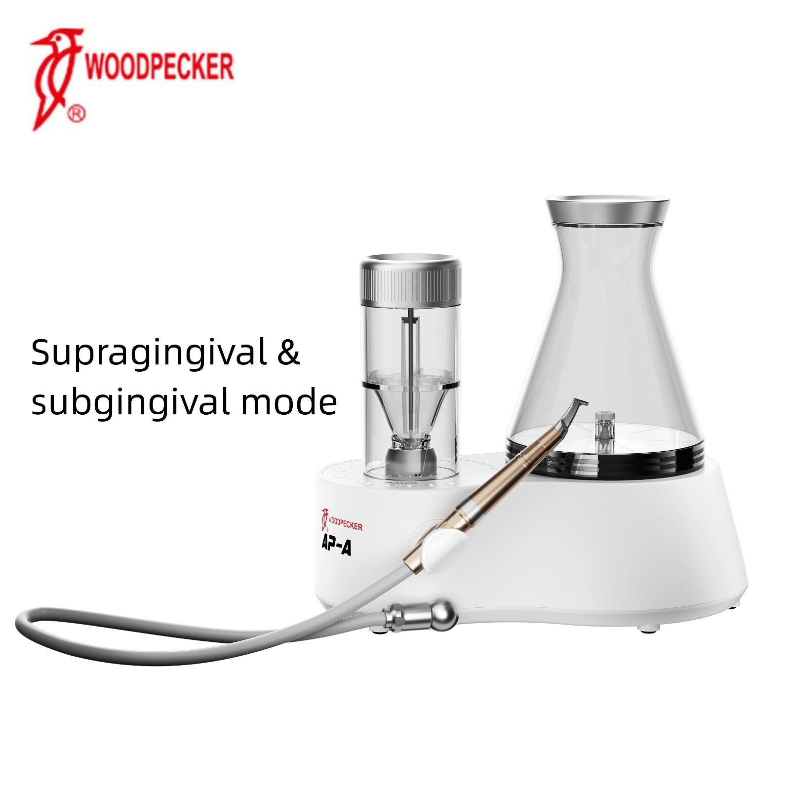 Woodpecker Dental AP-A Subgingival Air Polisher & Ultrasonic Scaler 2 Handpiece