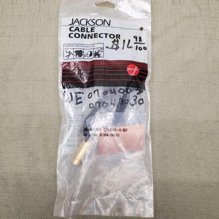Jackson Cable Connector Model No QNBM-4-BP Item No 0704-0030 For 3/0 4/0 Cables
