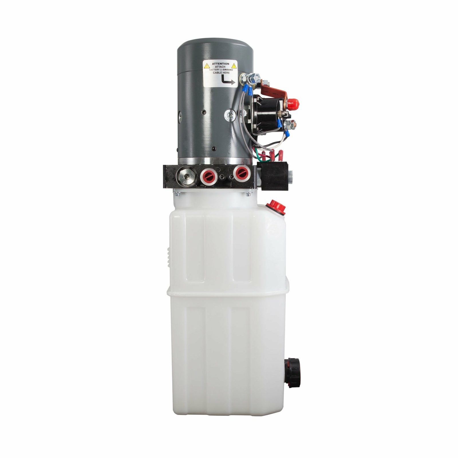 Single & Double Hydraulic Pump For Dump Trailer KTI – 12VDC – 6 Quart Reservoir