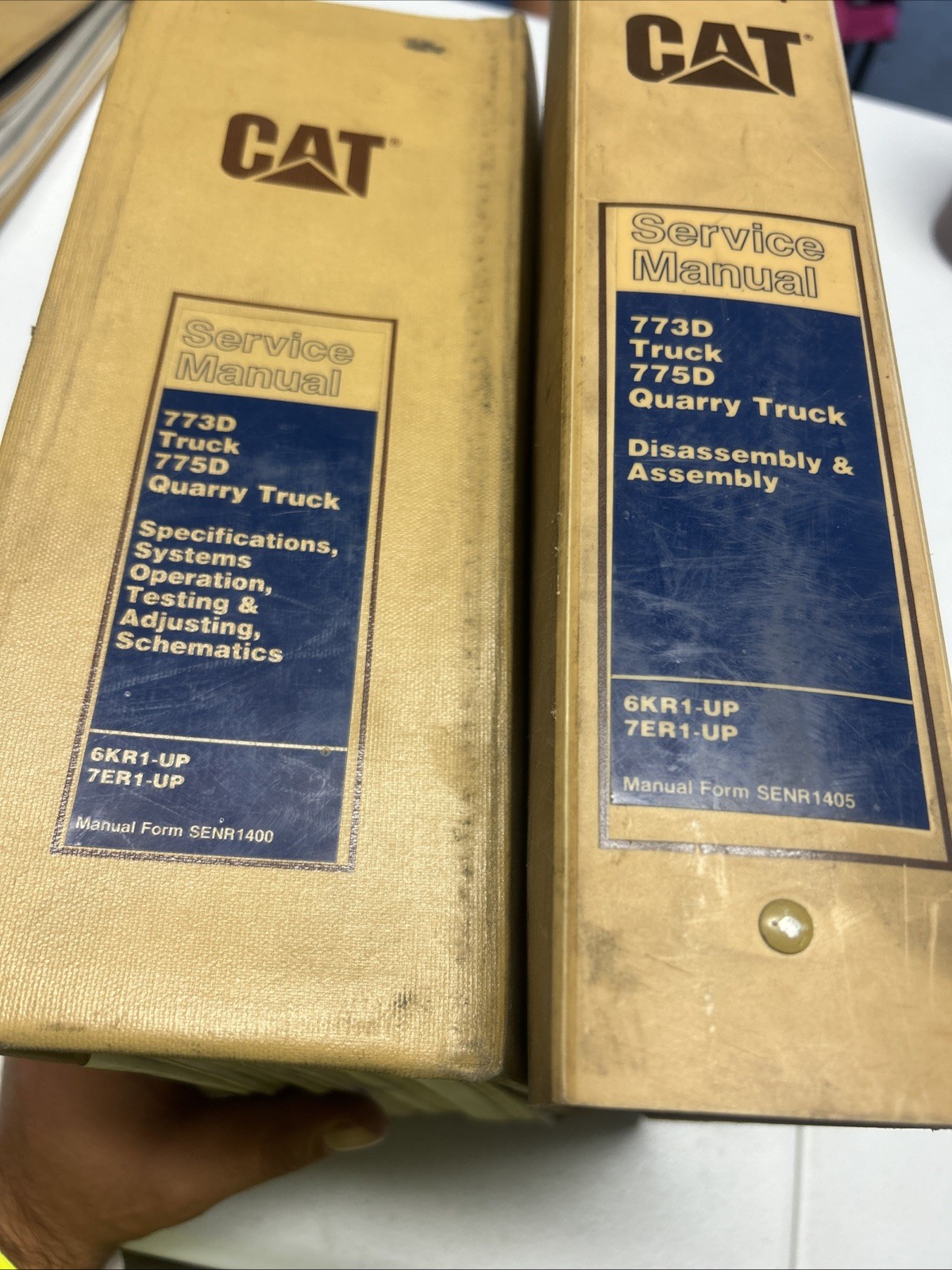 CAT Caterpillar 773D 775D SERVICE MANUALS OEM 6kr1 7er1 2 Book Set! Get Em Both