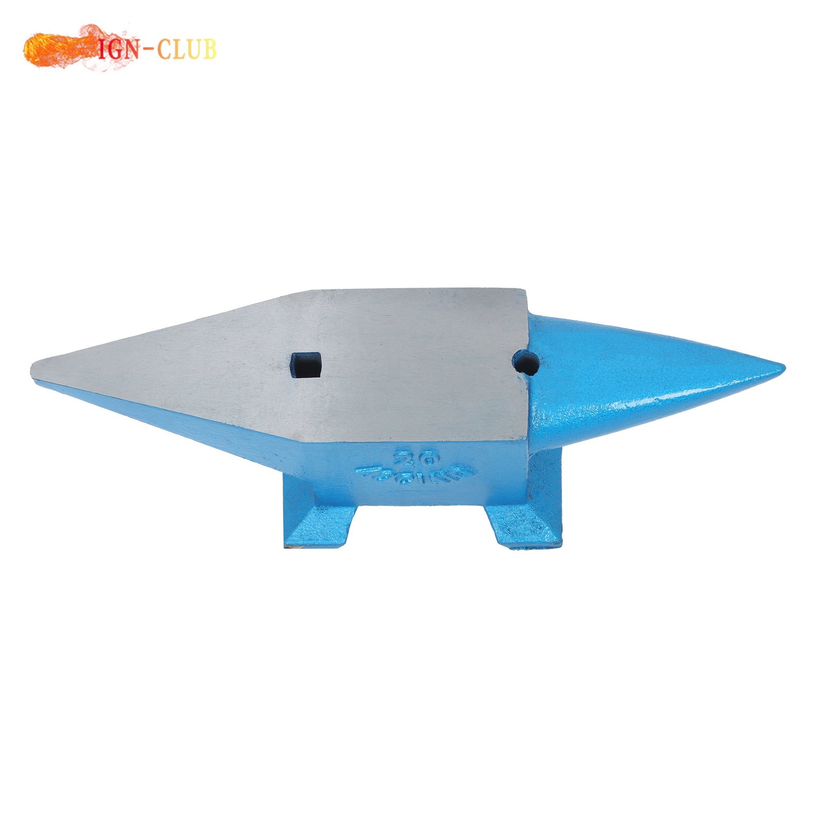 Double Horn Blacksmith Anvil Steel Anvil Forged Steel 44Lbs/20kg Heat Treated