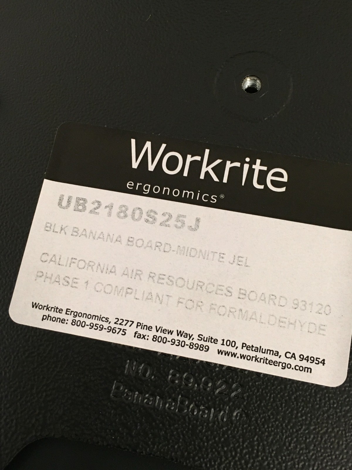 NEW WorkRite 2118-22J Adjustable Ergonomic Desk Banana KeyBoard 22″ and Mouse
