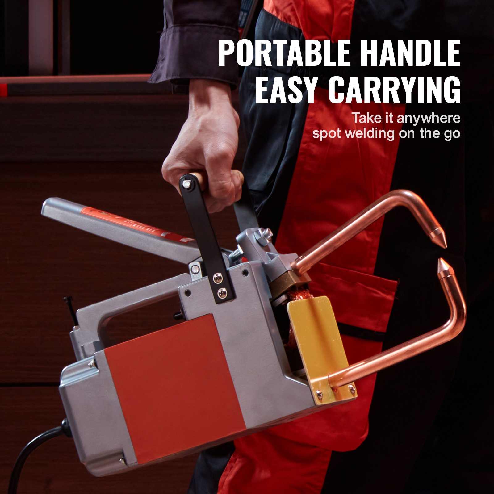 VEVOR Portable Spot Welder 1/8-inch Thick Spot Welder with 1.5KVA Input Capacity