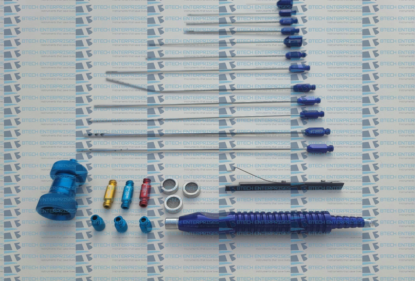Liposuction Cannula Set For Fat Harvesting & Transfer Set of 24 Lipo Cosmetic