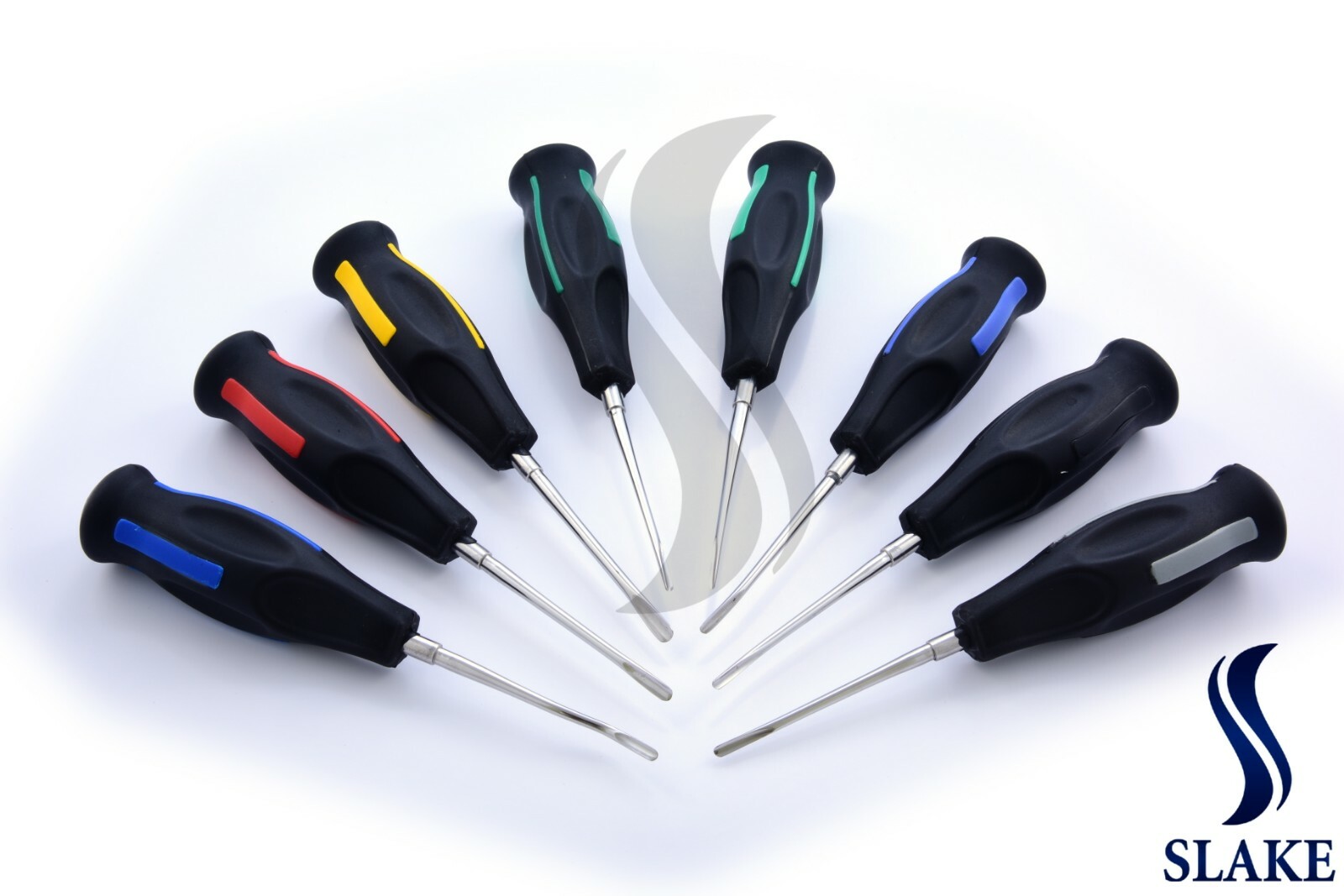Set Of 8 Luxating Root Elevators Oral Surgery Tooth Extracting Black Handle CE