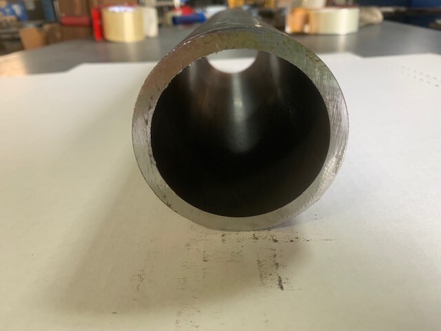 2.5″ OD x 1/4″ Wall DOM Seamless Round Tube x 12″ Long, Mild Steel Tubing