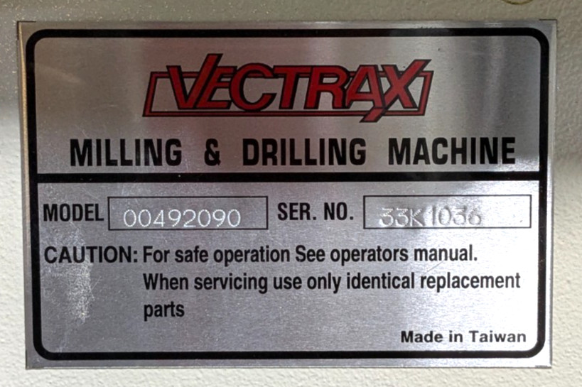 Vectrax Mill / Drill Machine 20" Swing 170 – 2000 RPM 220v 3ph *Scratch &a