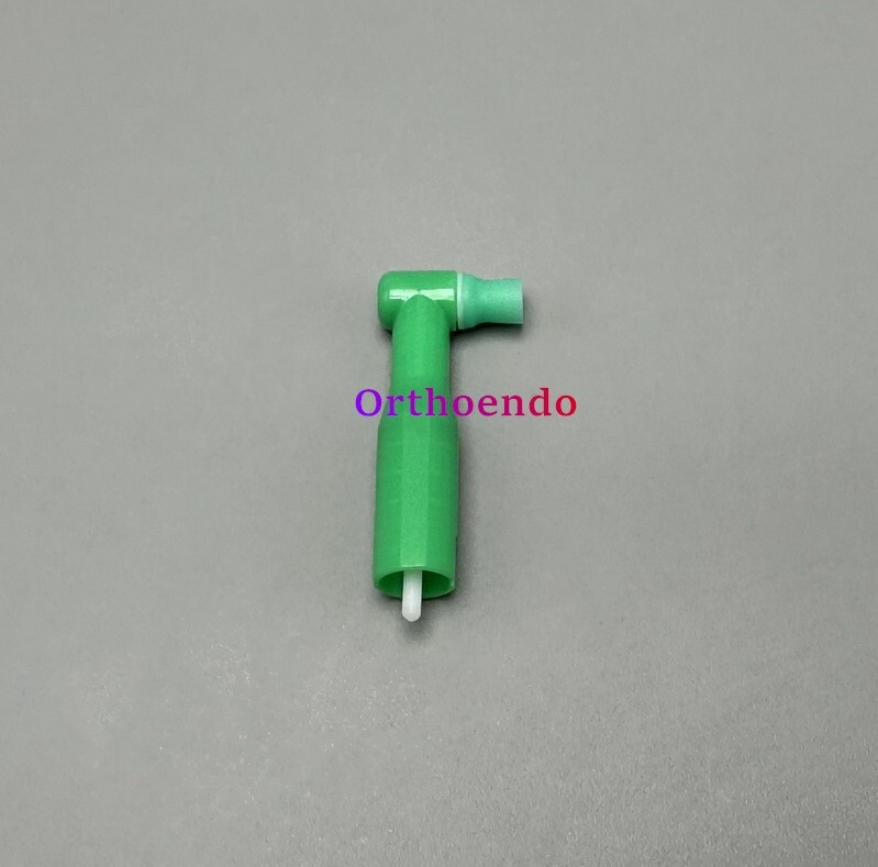 Dental Disposable Prophy Angles Soft Cups for Contra Angle 90° angle Green 500pc