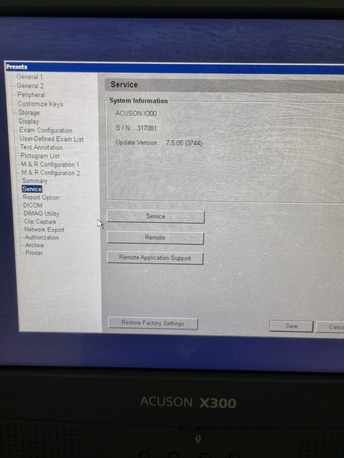 siemens acuson x300 ultrasound Hdd Hard Disk