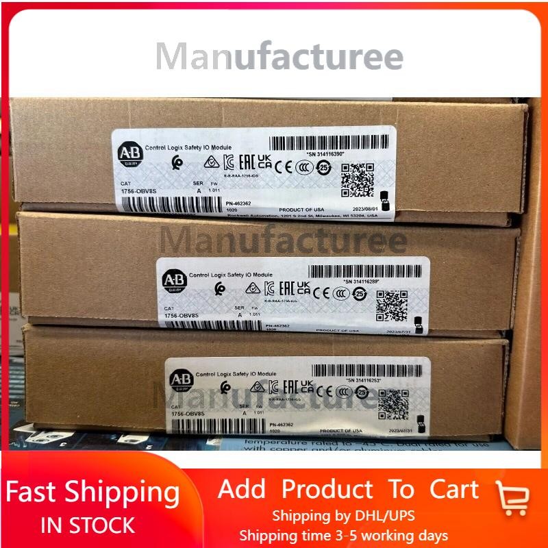 AB 1756-OBV8S ControlLogix Safety I/O Module 1756OBV8S New Sealed US Free Tax