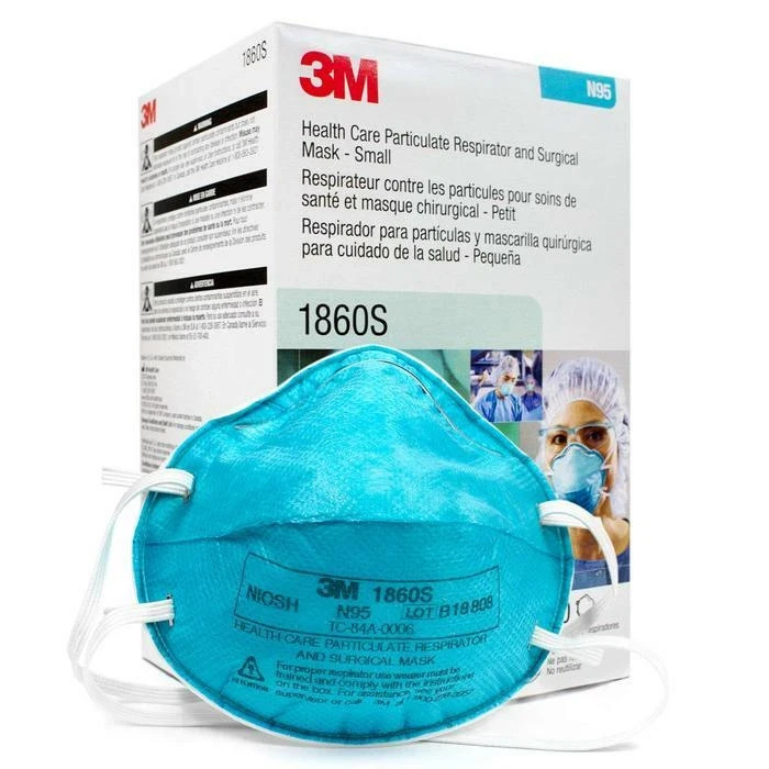 3M 1860S Small Size N95 Protective Respirator Surgical Face Mask EXP: 01-2025