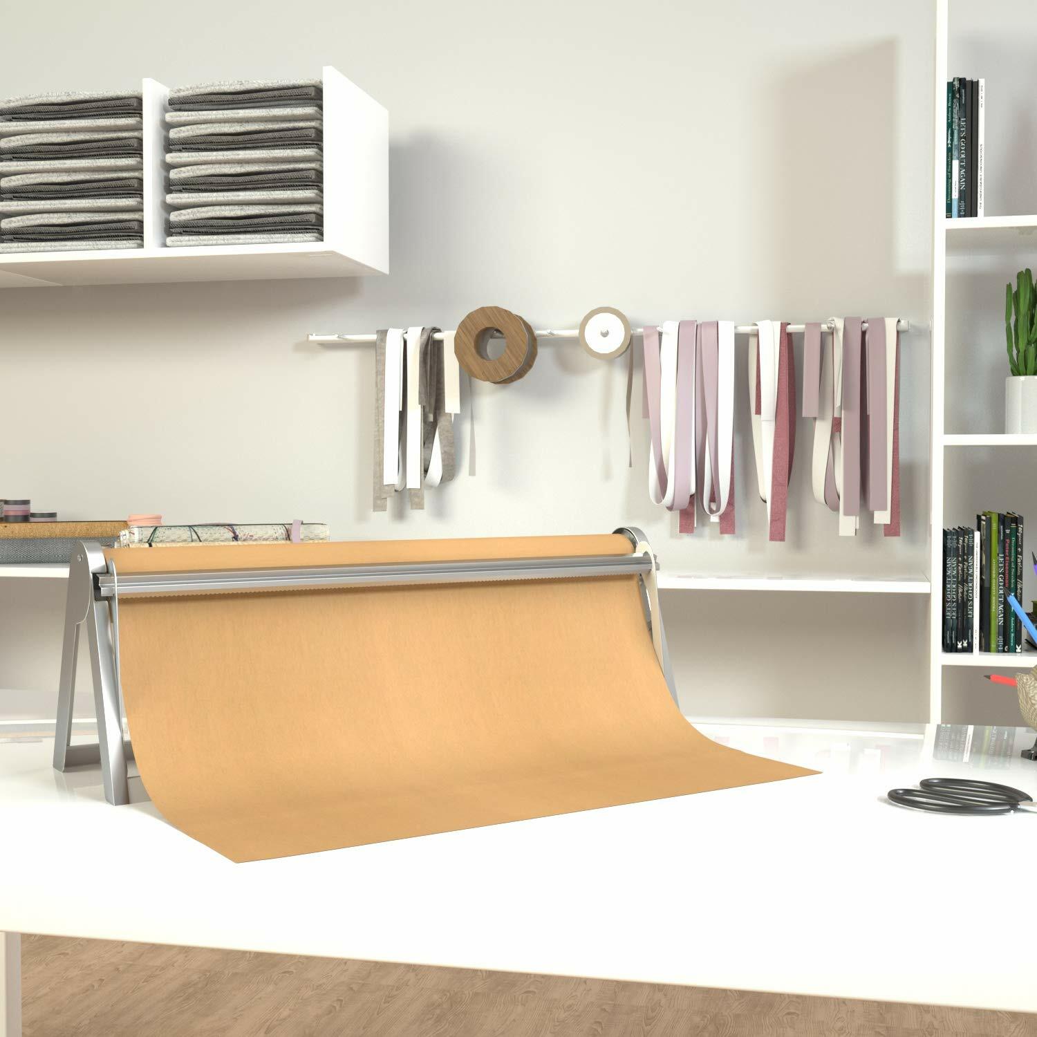 HFS(R) 24» Wall Mounted or Table Top Kraft Paper Roll Holder Office, Kitchen